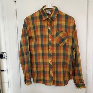 Vintage Multicolored Check Button-Up by True Blue